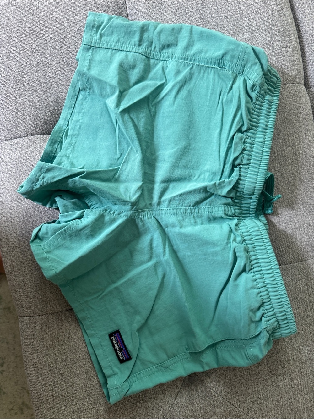Patagonia Teal Green Baggies shorts